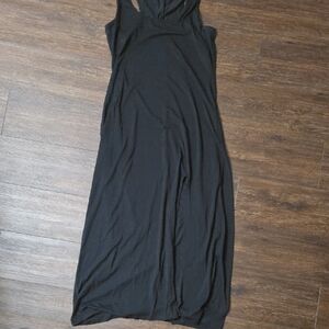 Dots Black Maxi Dress